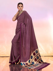 Printed Satin Saree