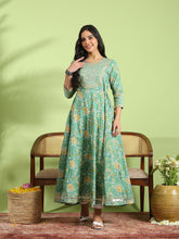 Printed Cotton Blend Kurta