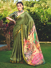 Printed Tussar Saree