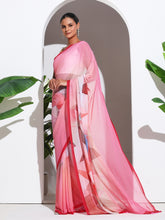 Floral Printed Georgette Saree