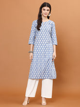Printed Cotton Blend Kurta