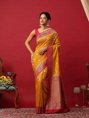 Plain Crepe Saree