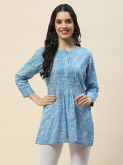 Printed Cotton Short Kurti