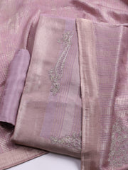 Woven Design Tissue Unstitched Suit With Dupatta