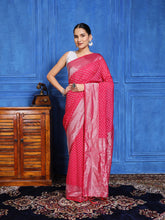 Zaari Jaal Crepe Saree