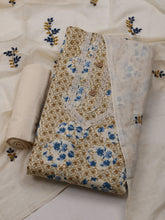 Printed Cotton Blend Unstitched Suit With Dupatta