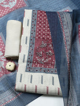 Printed Cotton Blend Unstitched Suit With Pant & Dupatta
