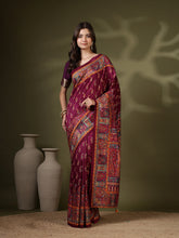 Digital Printed Art Silk Saree
