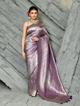 Plain Crepe Saree