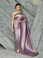 Plain Crepe Saree