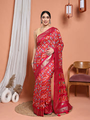 Digital Printed Art Silk Saree