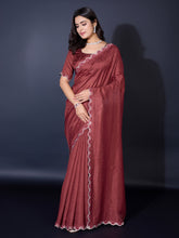 Embroidered Chiffon Saree