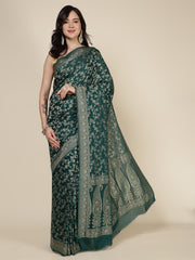 Border Zari Jaal Art Silk Woven Saree