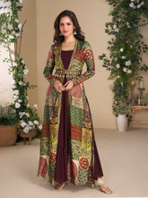 Embroidered Georgette Suit & Pant With Jacket