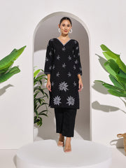 Digital Printed Muslin Kurta With Pants