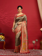 Embroidered Dola Silk Saree