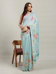 Maheshwari Printed Dola Cotton Saree