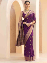 Woven Design Cotton Blend Saree