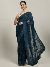 Resham Embroidered Georgette Saree