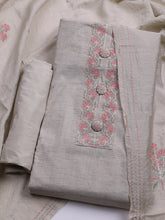 Embroidered Cotton Unstitched Suit With Dupatta