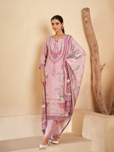 Floral Printed Muslin Kurta With Pants & Dupatta