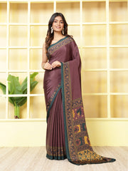 Digital Printed Crepe Saree