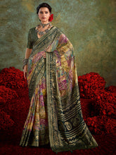 Abstract Printed Georgette Saree