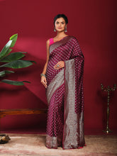 Woven Design Satin Saree