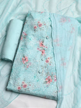 Embroidered Cotton Blend Unstitched Suit With Dupatta