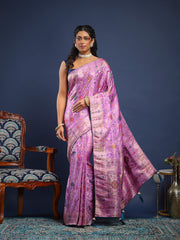 Woven Design Art Silk Unstitched Suit With Pant & Dupatta