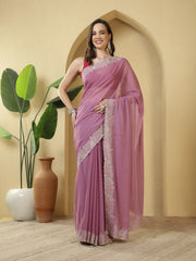 Sequence Work Georgette Saree