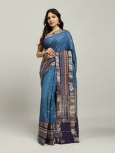 Digital Printed Cotton Blend Woven Saree