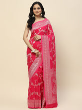 Zari Jaal Georgette Woven Saree