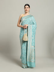 Zari Jaal Art Silk Woven Saree