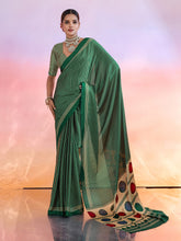 Printed Satin Saree