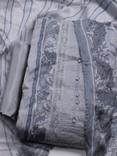 Printed Crepe Unstitched Suit With Dupatta