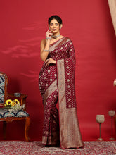 Woven Design Satin Saree