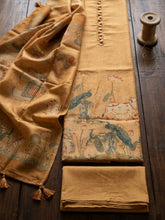 Embroidered Tissue Unstitched Suit With Pant & Dupatta