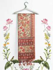 Printed Tussar Saree
