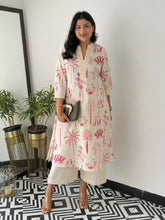 Printed Cotton Blend Kurta With Pants