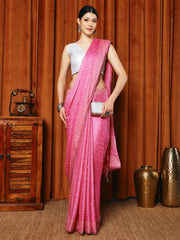 Floral Printed Georgette Saree