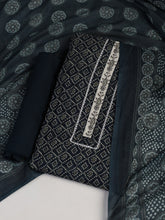 Printed Cotton Blend Unstitched Suit With Dupatta