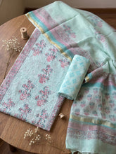 Printed Cotton Blend Unstitched Suit With Pant & Dupatta