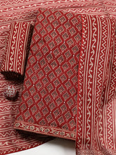 Printed Cotton Unstitched Suit With Pant & Dupatta