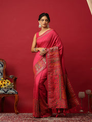 Woven Design Art Silk Rani Saree