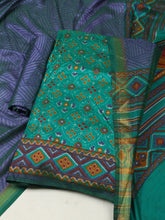 Woven Design Art Silk Unstitched Suit With Pant Dupatta