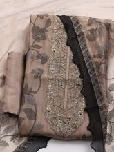 Embroidered Tissue Unstitched Suit With Dupatta