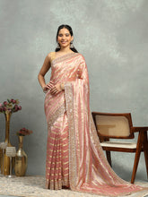 Embroidered Tissue Saree
