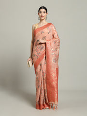 Zari Jaal Art Silk Woven Saree