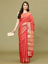 Zari Border Booti Art Silk Woven Saree
